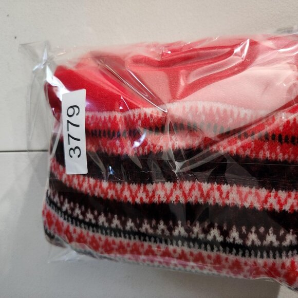 Catherines Sweater Womens 3X Red Fair Isle Crewneck Pullover Plus Size Knit - Picture 15 of 15